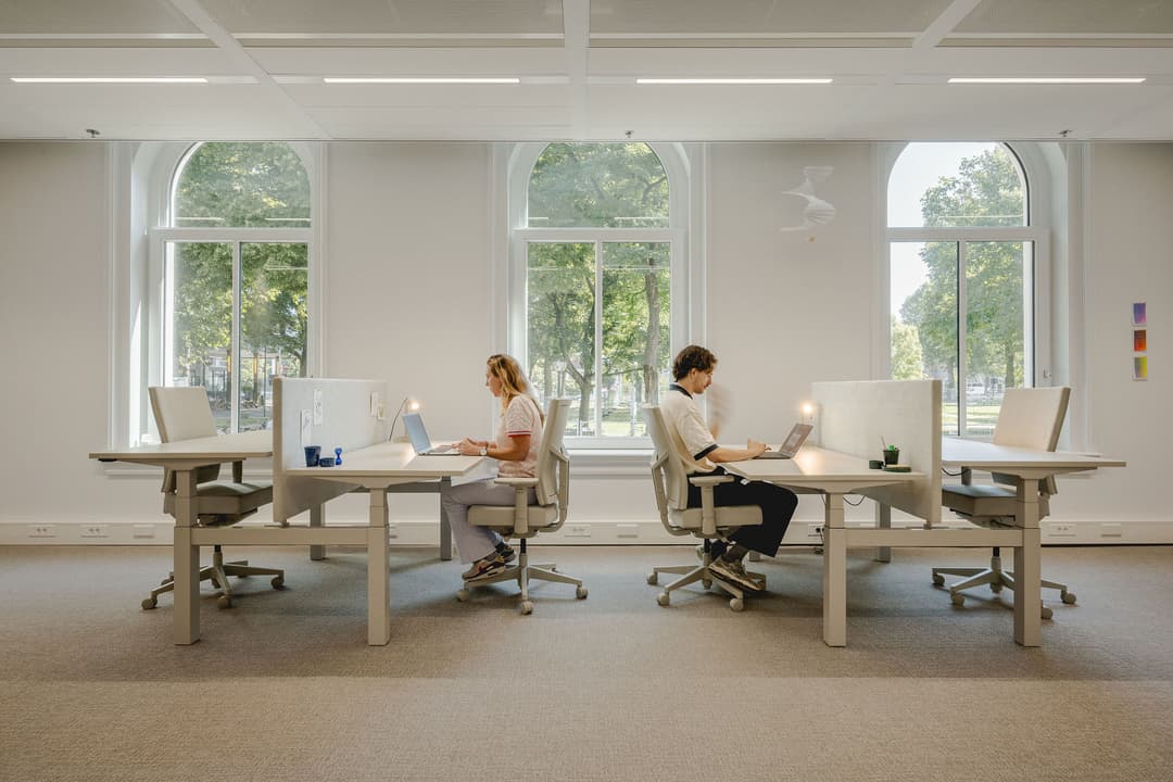 Spacious, empty room with large arched windows, beige carpet, and white walls, allowing natural light to fill the space.